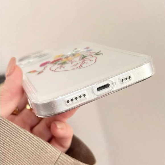 ⚠️Clearance iPhone 13/Pro/Pro Max Cute Heart And Flowers Phone Case - Picture 3 of 3